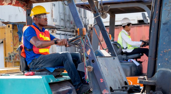 Capacitación para operadores de montacargas